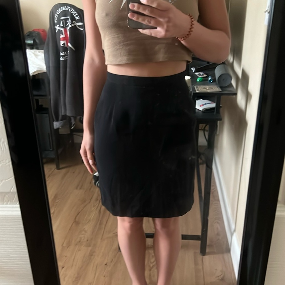 Size 4 Mid Rise Black Skirt
